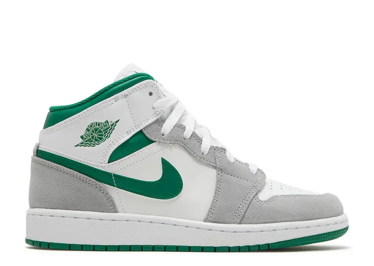 Jordan 1 Mid SE GS Grey Pine Green