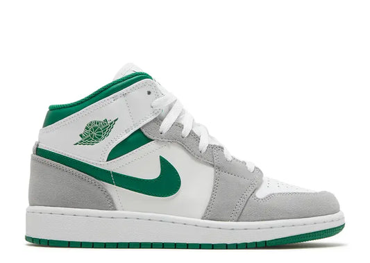 Jordan 1 Mid SE GS Grey Pine Green