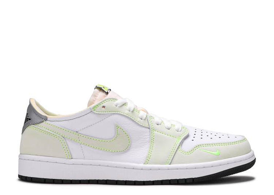 Air Jordan 1 Retro Low White Ghost Green Black